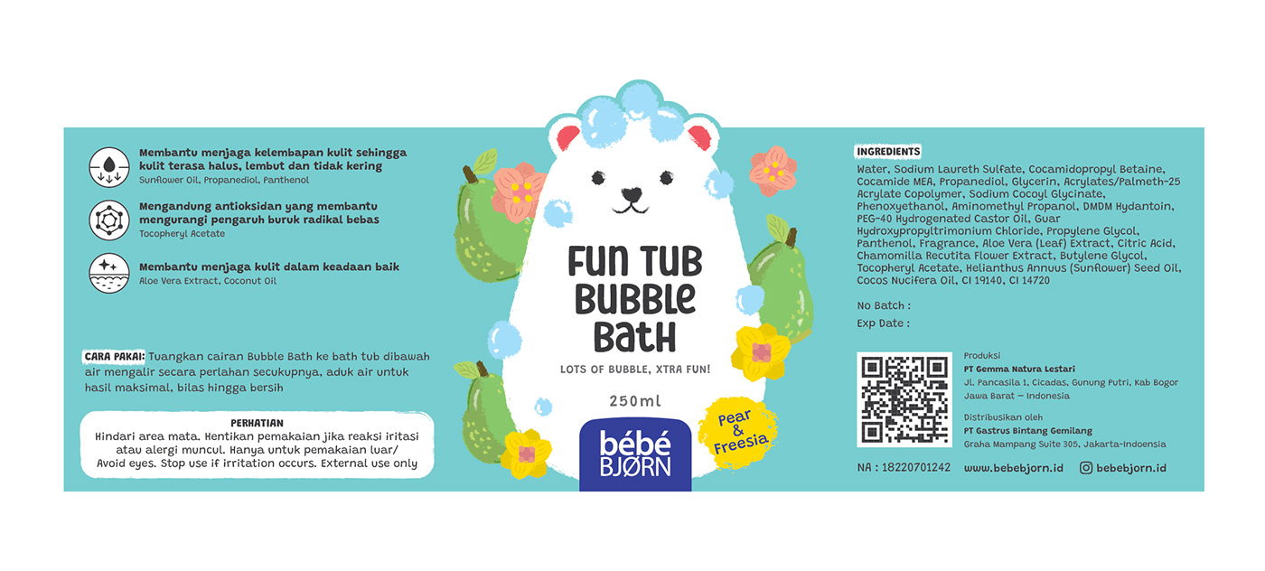 baby bath bear bubble crayon cute ILLUSTRATION  kids Polar Bear soap