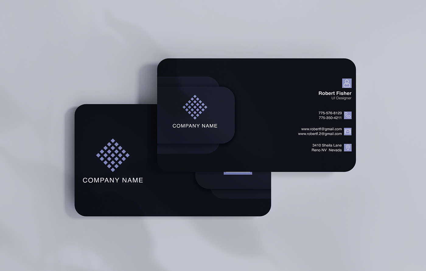 business business card card Mockup simple