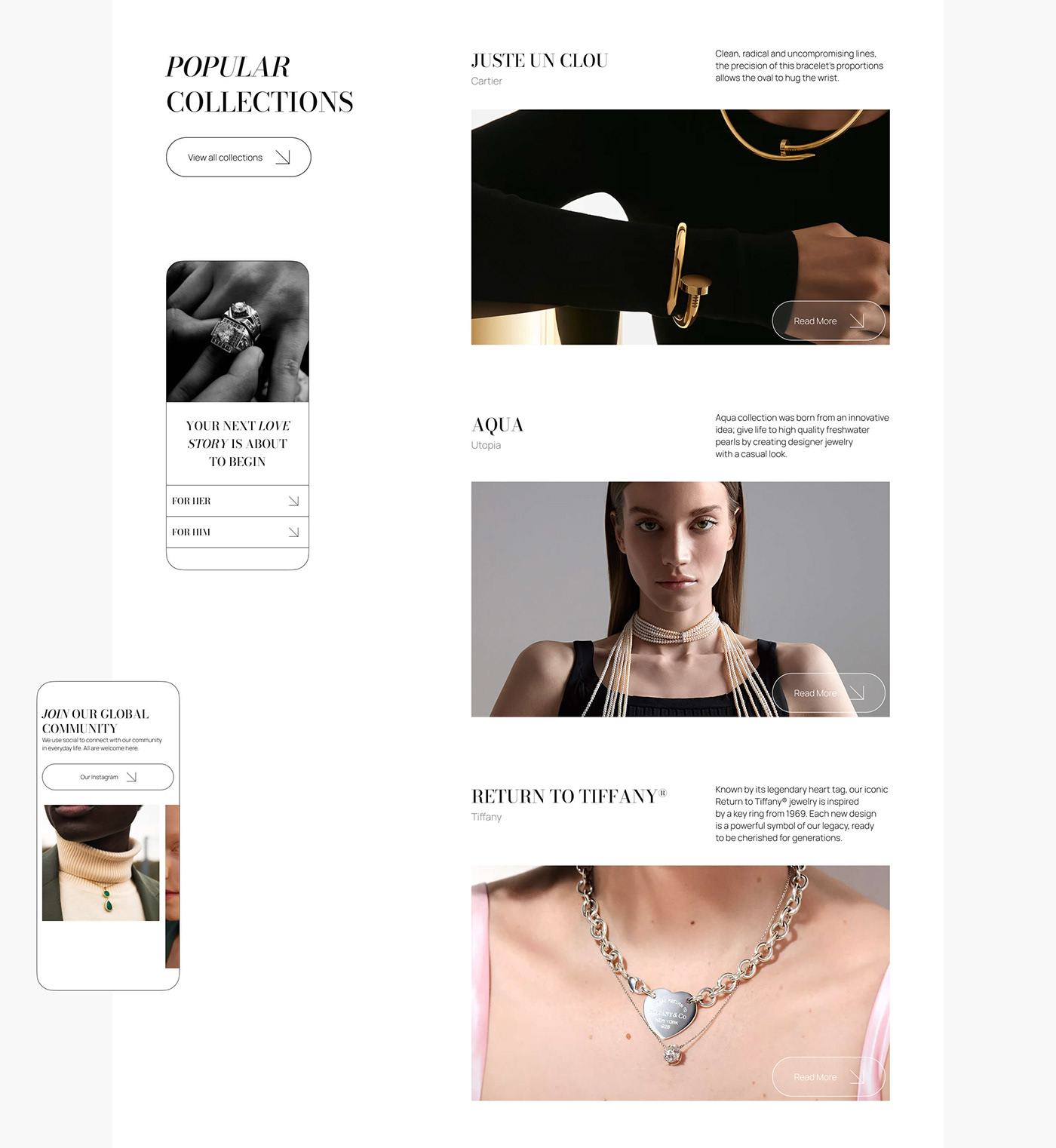 beauty Ecommerce Fashion  jewelry store typography   UI/UX Web Design  Golden Fleece золотое руно