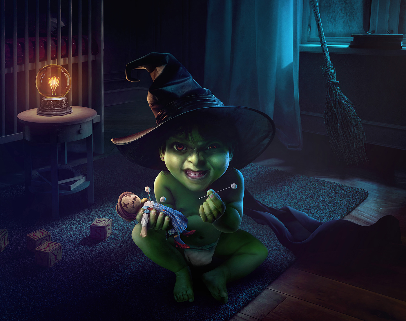 3D CGI Character design  Digital Art  monsters postproduction rankenstein retouch vampire witch