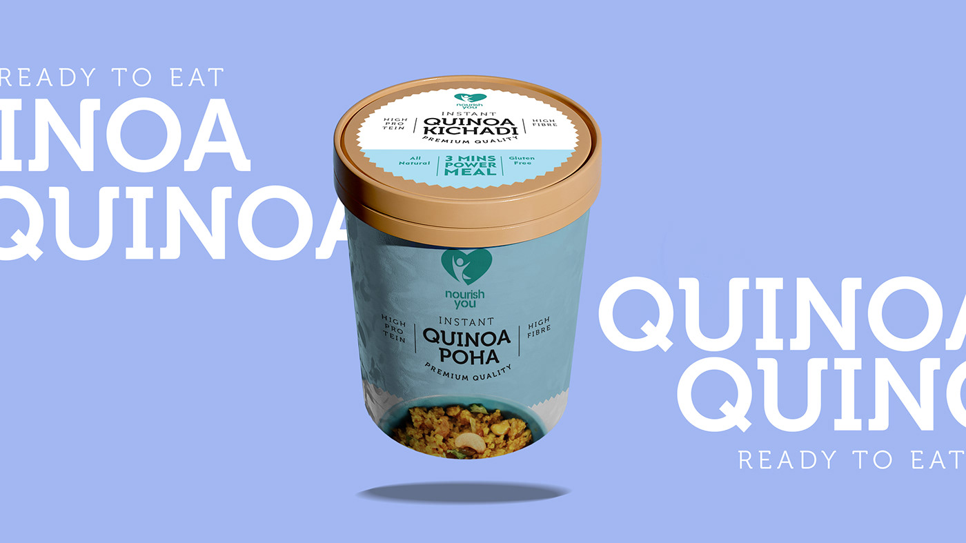 healthy healthyfood icecream jar Labeldesign Packaging packagingdesign pint quinoa superfood