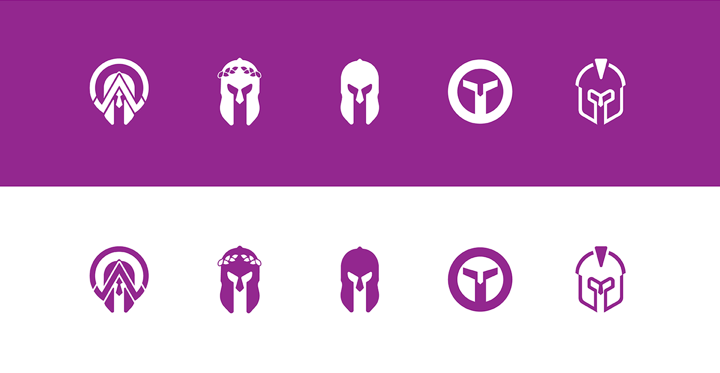 logodesign Spartan logo design challenge Rokaya nepal Spartan Logo symbols logomarks