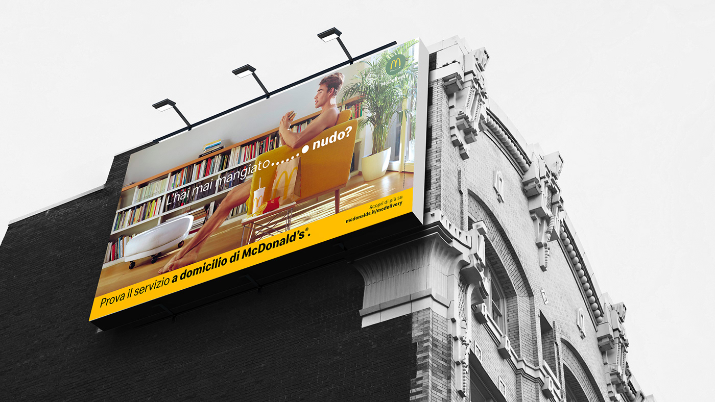 McDelivery McDonalds OOH Outdoor Print campaign Advertising  leoburnett Italy