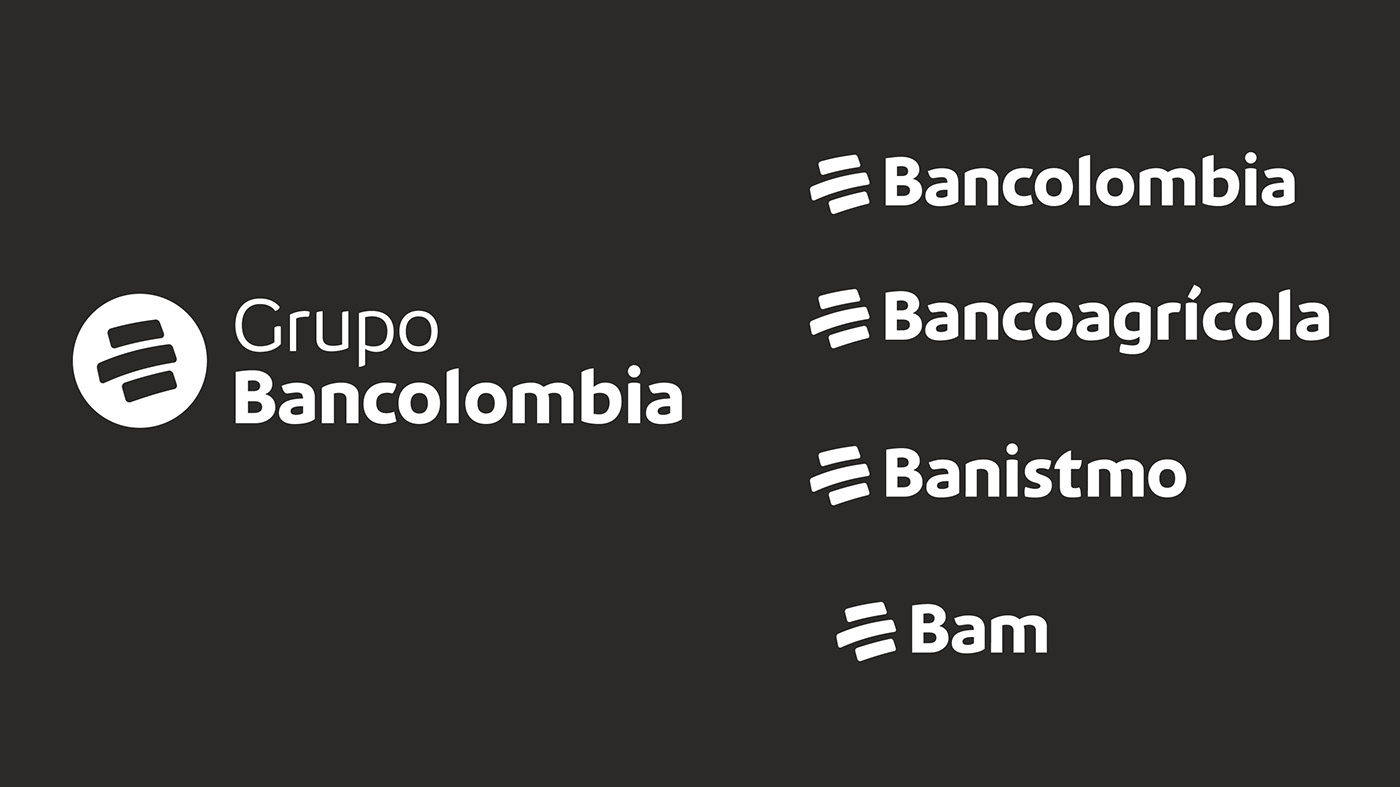 Bank brand architecture colombia Colourful  financial Icon Latin America Merch Rebrand Sound Design 