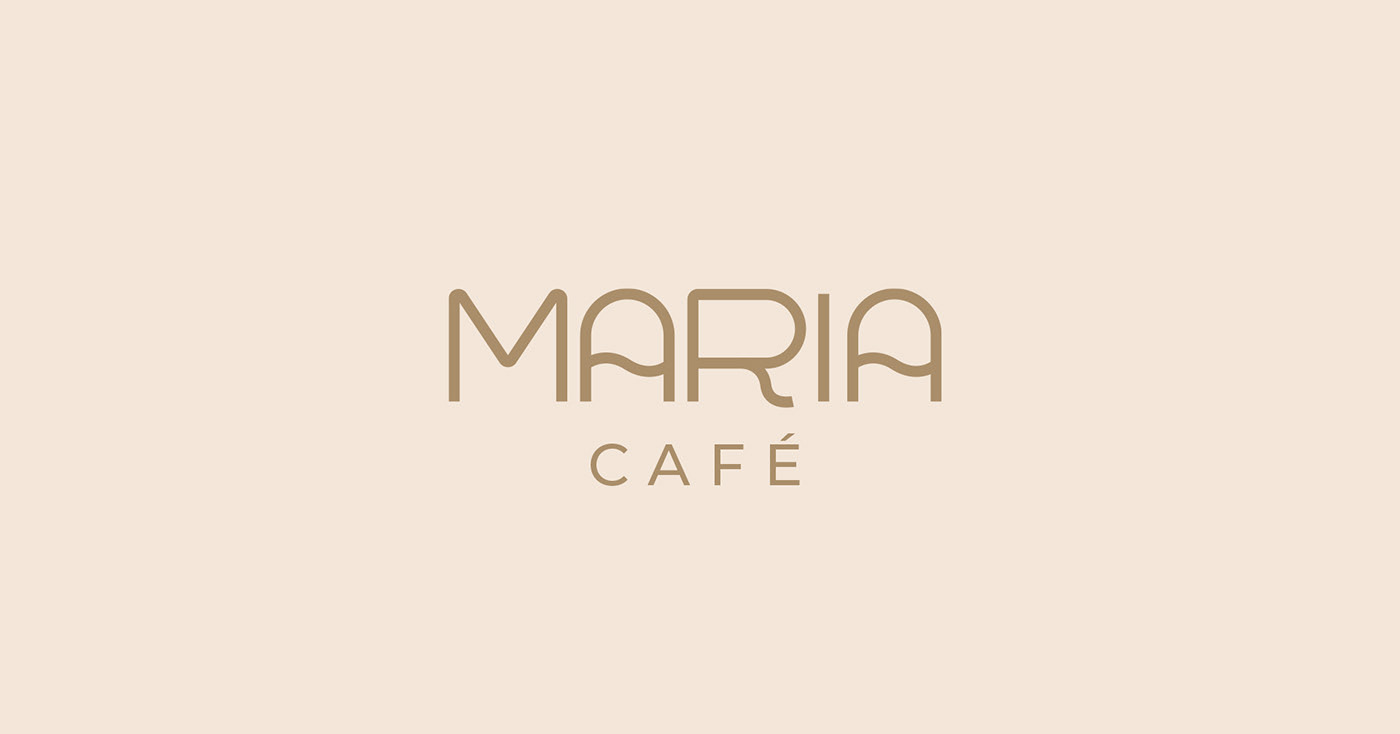 branding  cafe cafeteria Logotype mariacafe marketing  