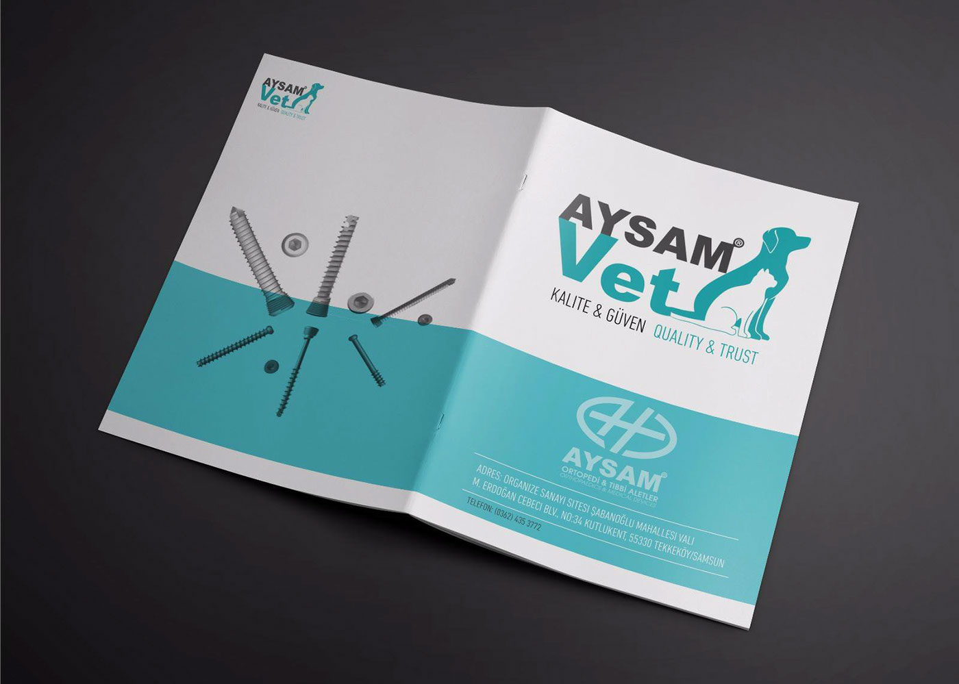 Aysam Ortapedi Bramding Desihns 2017 logo brochure mobıle artboard raket paket box