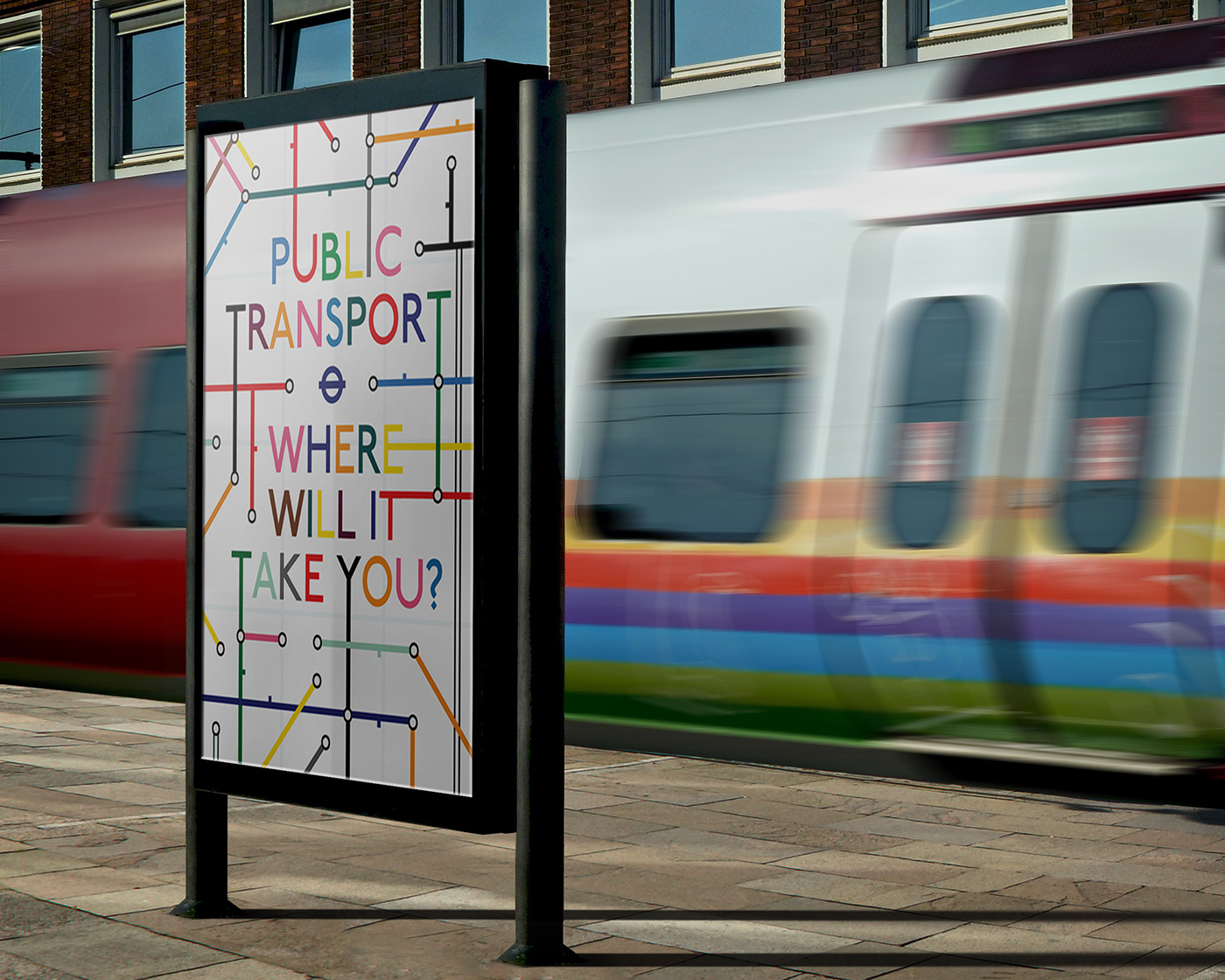 animation  poster Transport motion London Travel