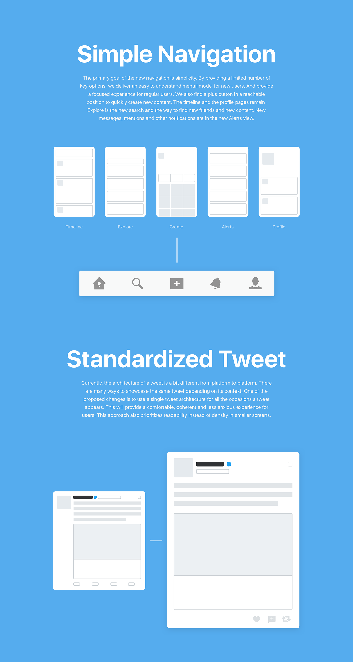 twitter redesign user interface user experience product design  concept app design ios interactive