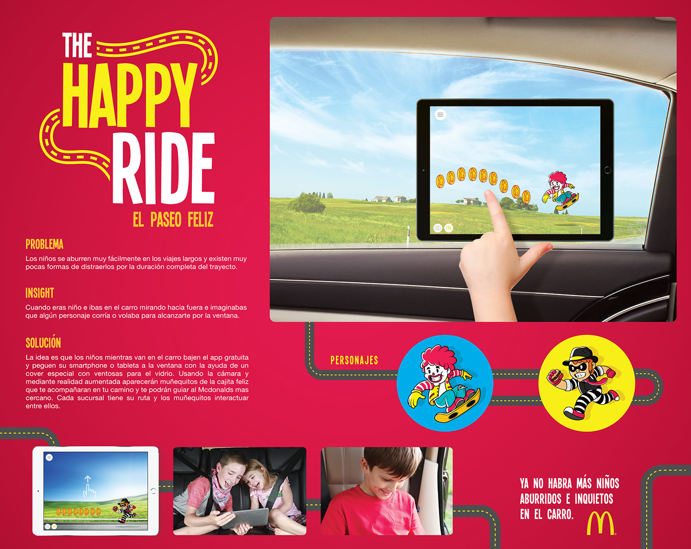 digital videogame app McDonalds concept Ronald game car panama Happyride