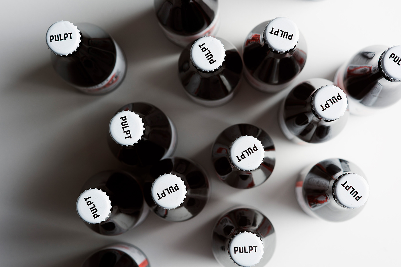 pulpt cider Packaging craft cider branding  Website bottles apples logo Label