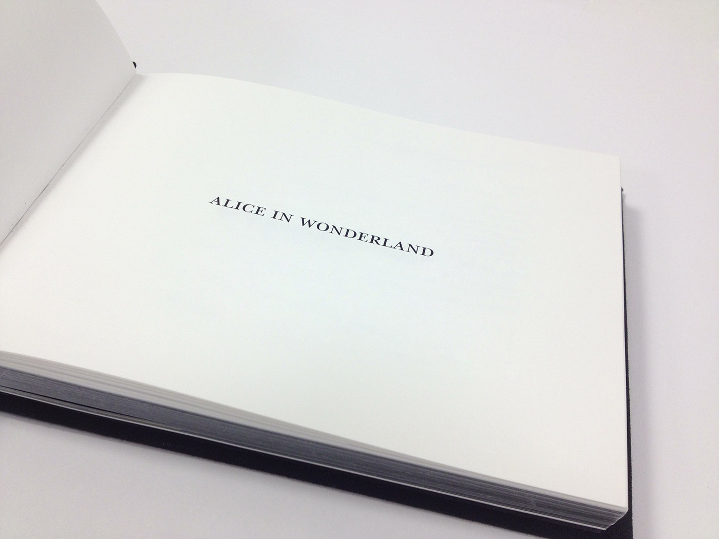 alice in wonderland Alice Kingsley Tim Burton Script book handmade hardcover movie alice wonderland