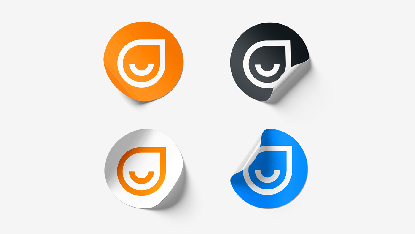 Advertising  blue branding  guest Logo Design marketing   orange services smile Socialmedia