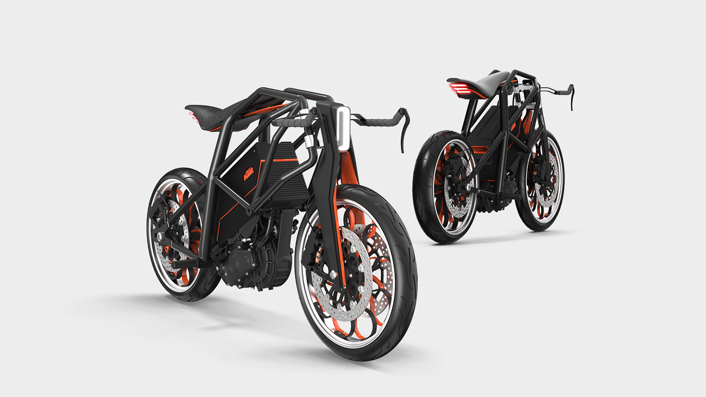 KTM electric motorcycle bachelor thesis concept design motorbike E-Bike Urban transportation innovation future automotive  