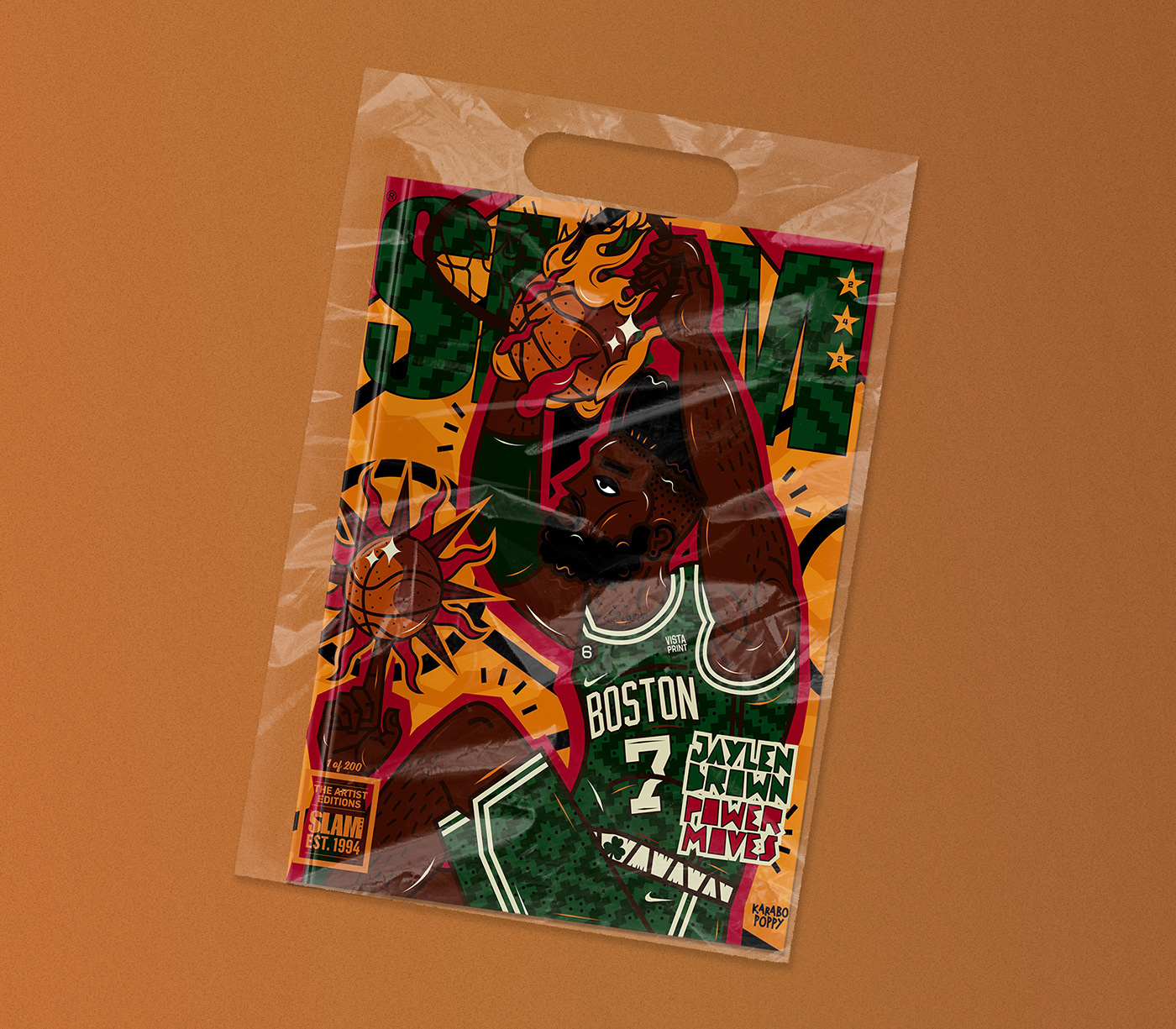 african aesthetic basketball Boston Celtics jaylen brown magazine NBA Art Nike sneakers