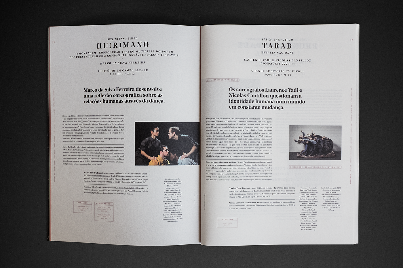 porto editorial Theatre programme culture oscar maia Layout print typography  