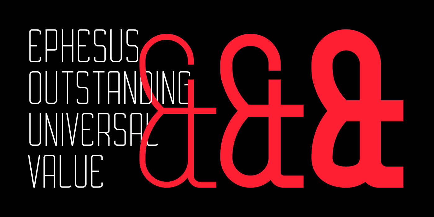 akropol condensed condensed font Ephesus font lettering modern sans serif Typeface typography  