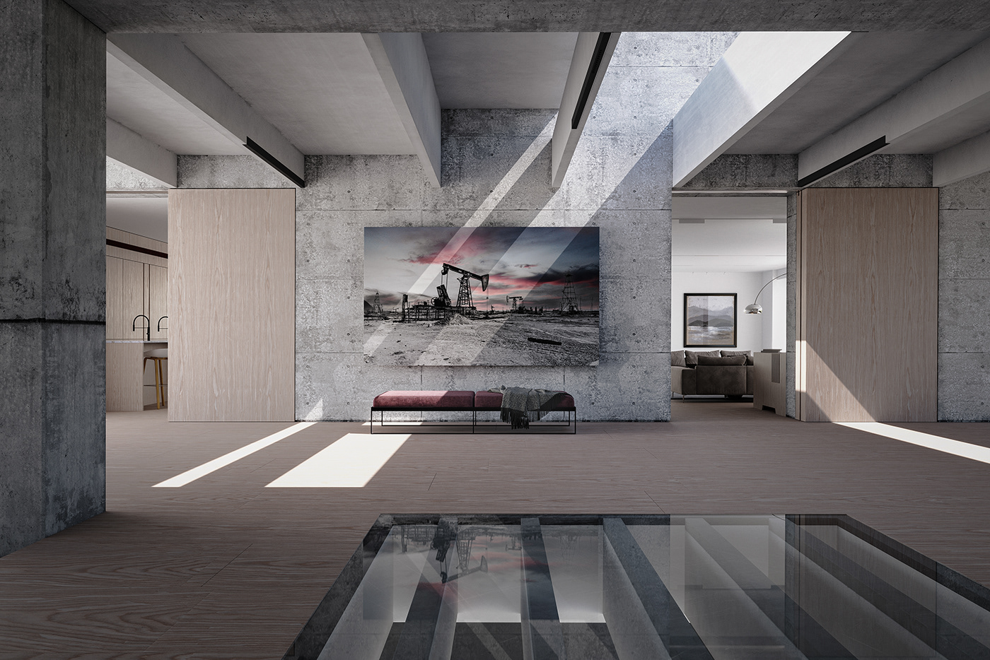 3D 3ds max architecture building CGI corona Interior interior design  Render visualization