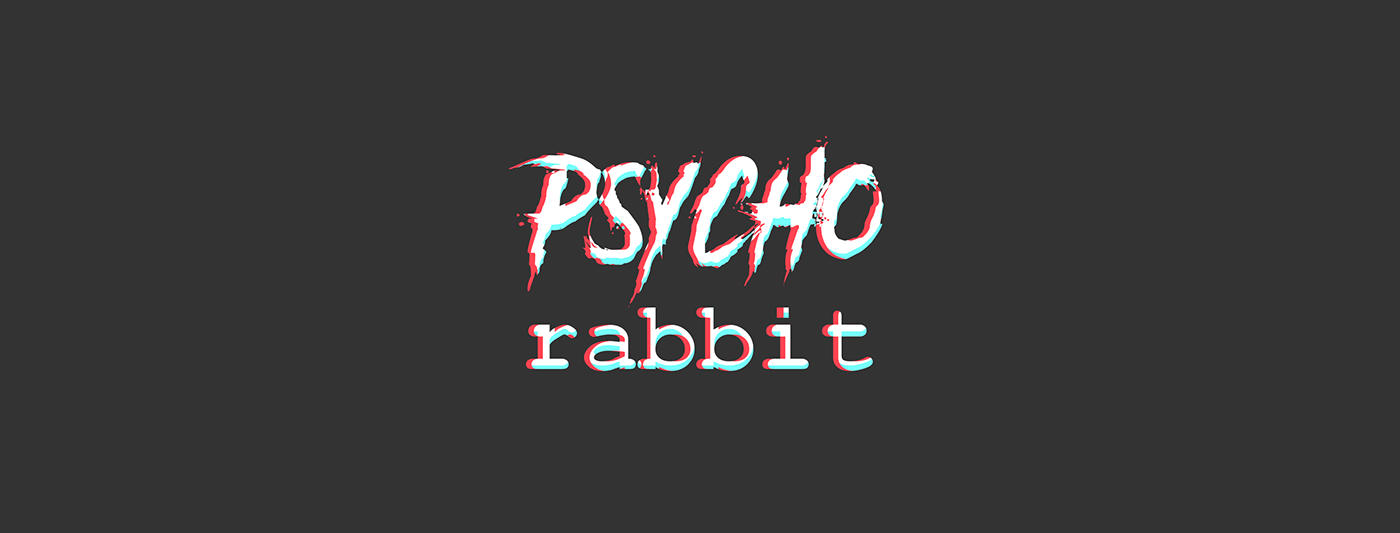 design logo logofolio rabbit psycho game gamedev indiegame 3D ILLUSTRATION 