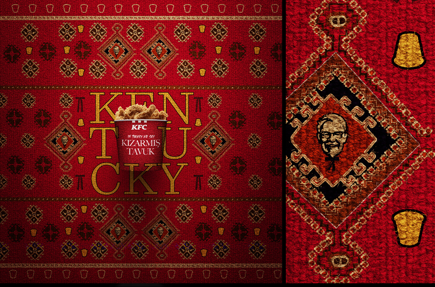 3D Advertising  art direction  bucket Cannes chicken Global KFC lynx textures