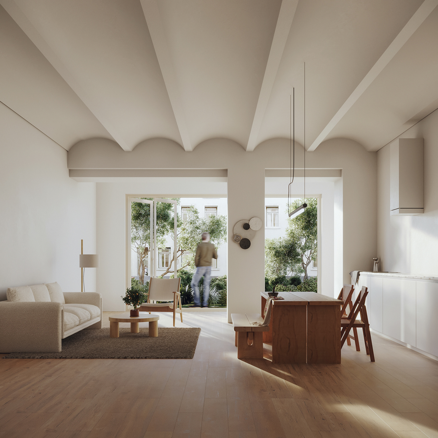 indoor architecture visualization interior design  3ds max archviz corona CGI modern vray