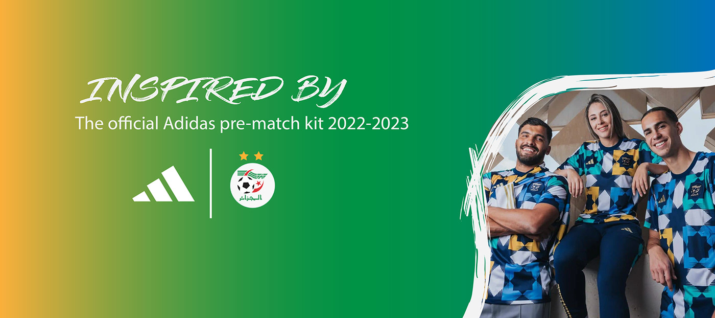 adidas Algeria football Football kit jersey morroco soccer sports word cup Zellige  