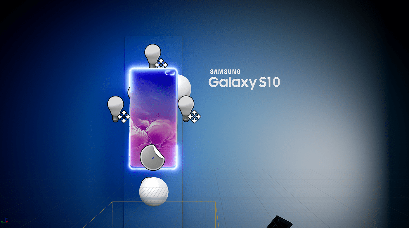 3ds max Blueprint configurator galaxy S10 Samsung smartphone UE4 UI unrel engine