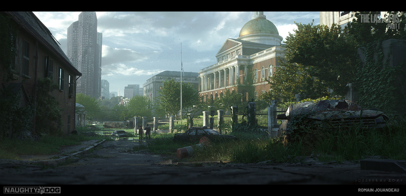 naughty dog The Last of Us The Last of Us Part 1 tlou concept art digital painting Environment design