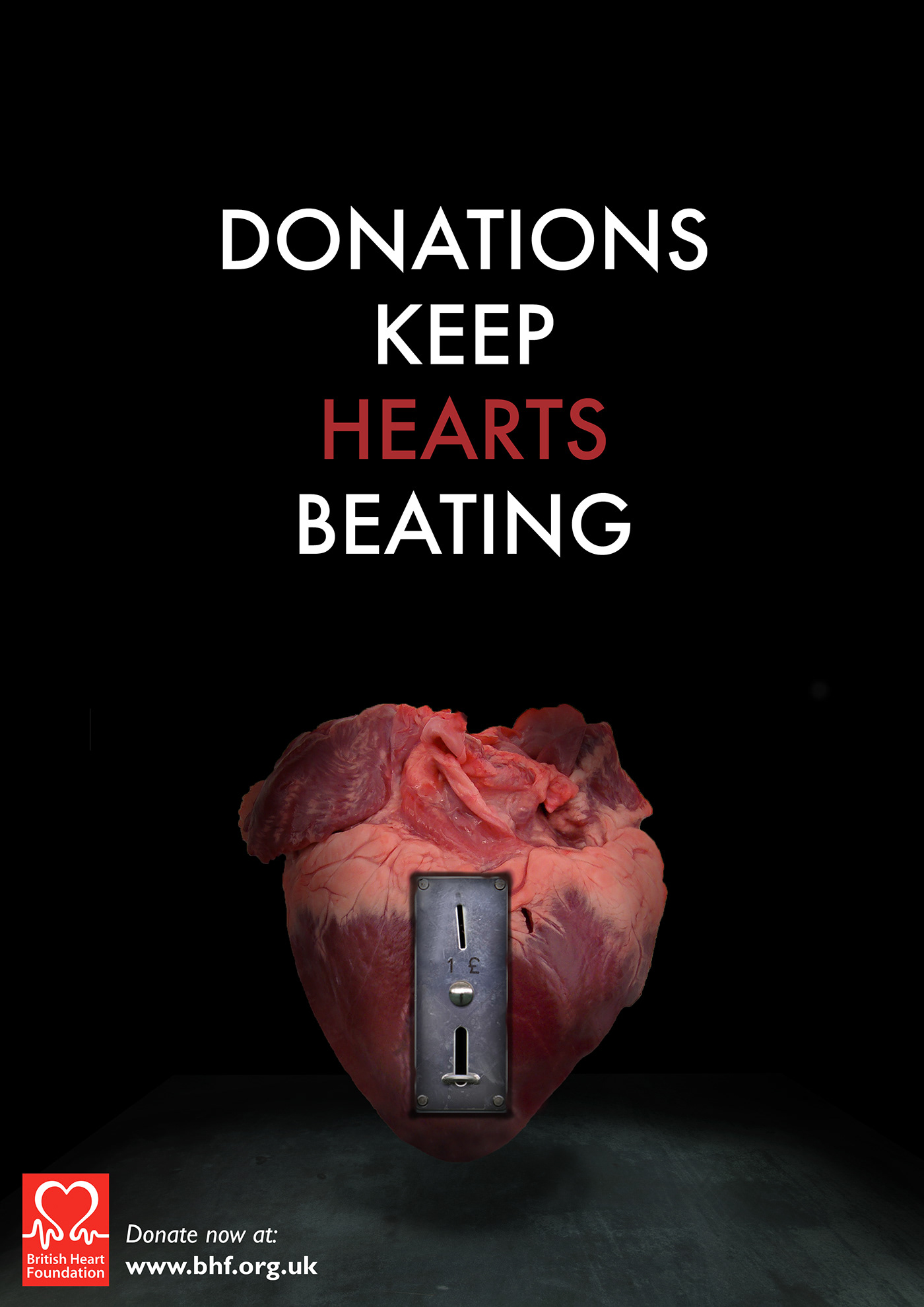 British Heart Foundation Advertising  concept graphic design 