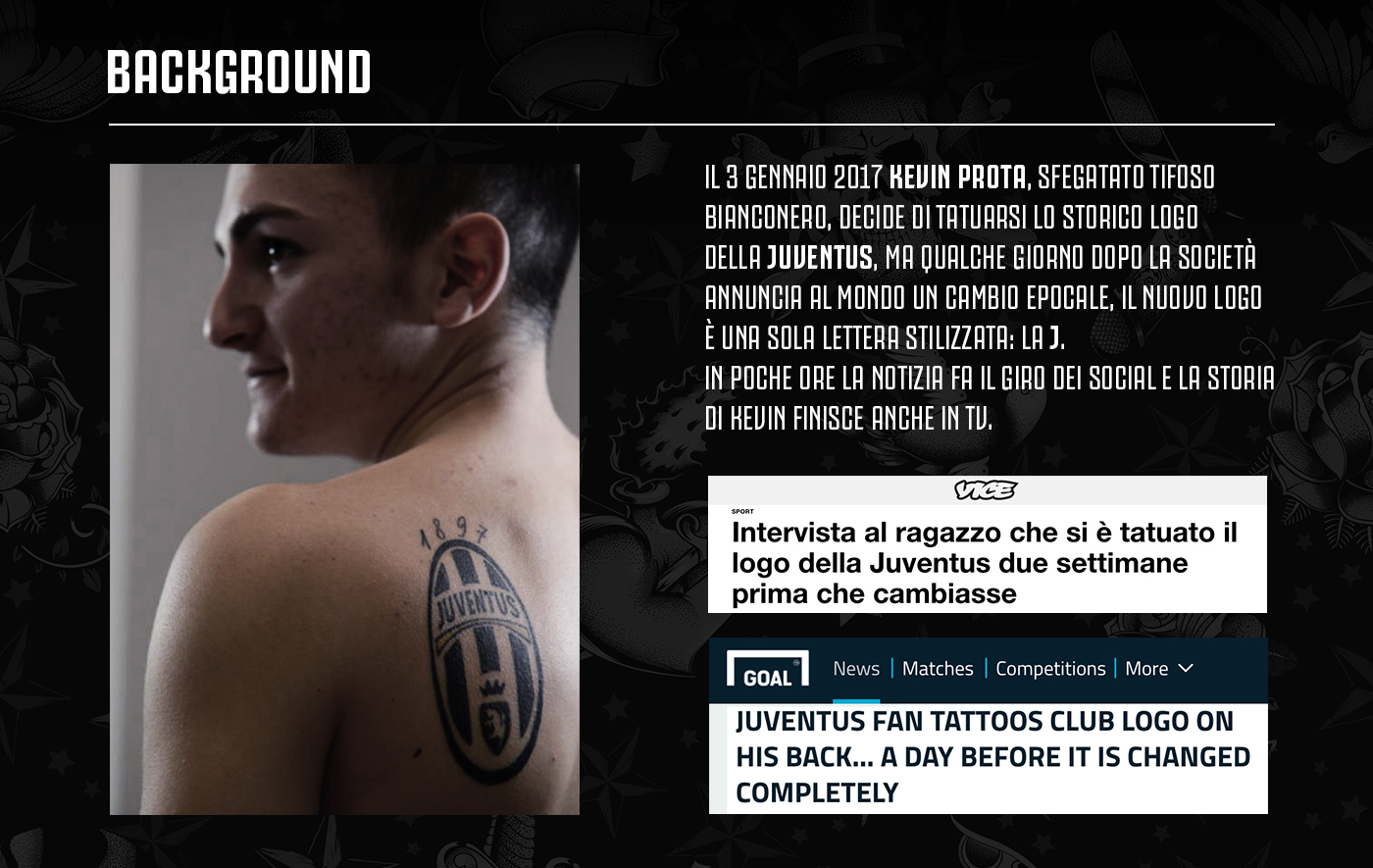 Juventus juve bianconeri tattoo soccer football SerieA supporter social ADV