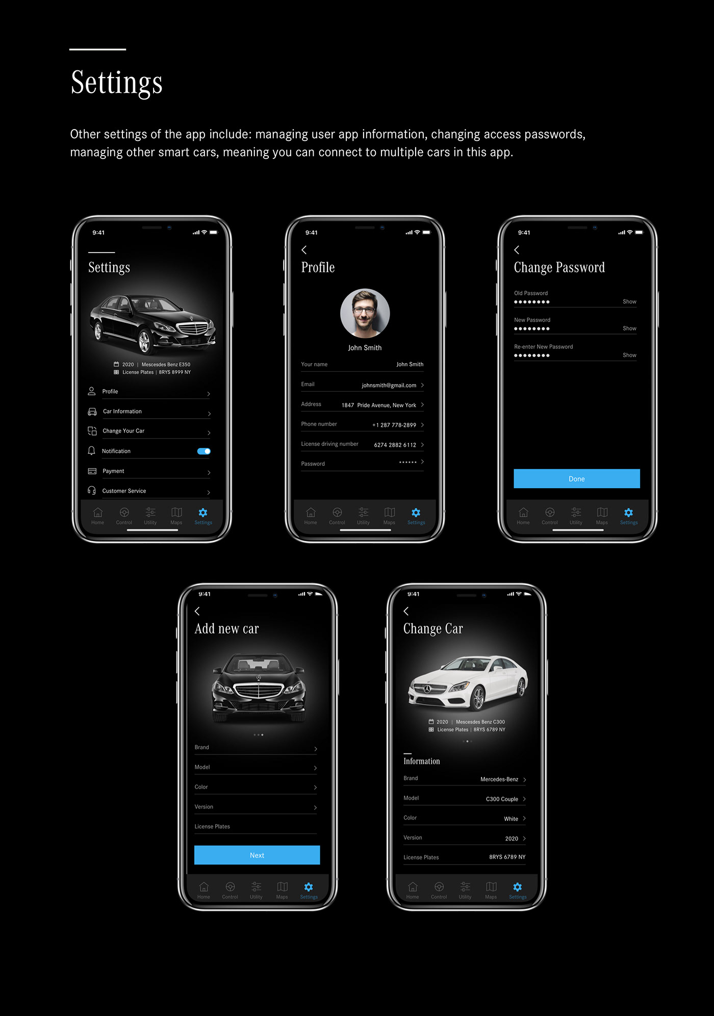 app design car car app car design Mobile app mobile design Smart smart car Smart Car app Smart car design