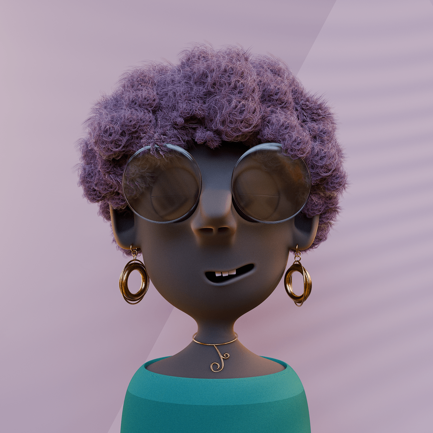 3D Character characterdesign blender3d CGI portrait digital illustration female