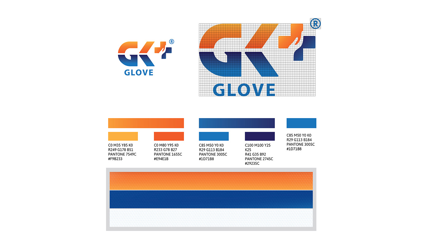 branding identification brochure design centro centro vietnam gk glove identity credential Logo Design packaging design