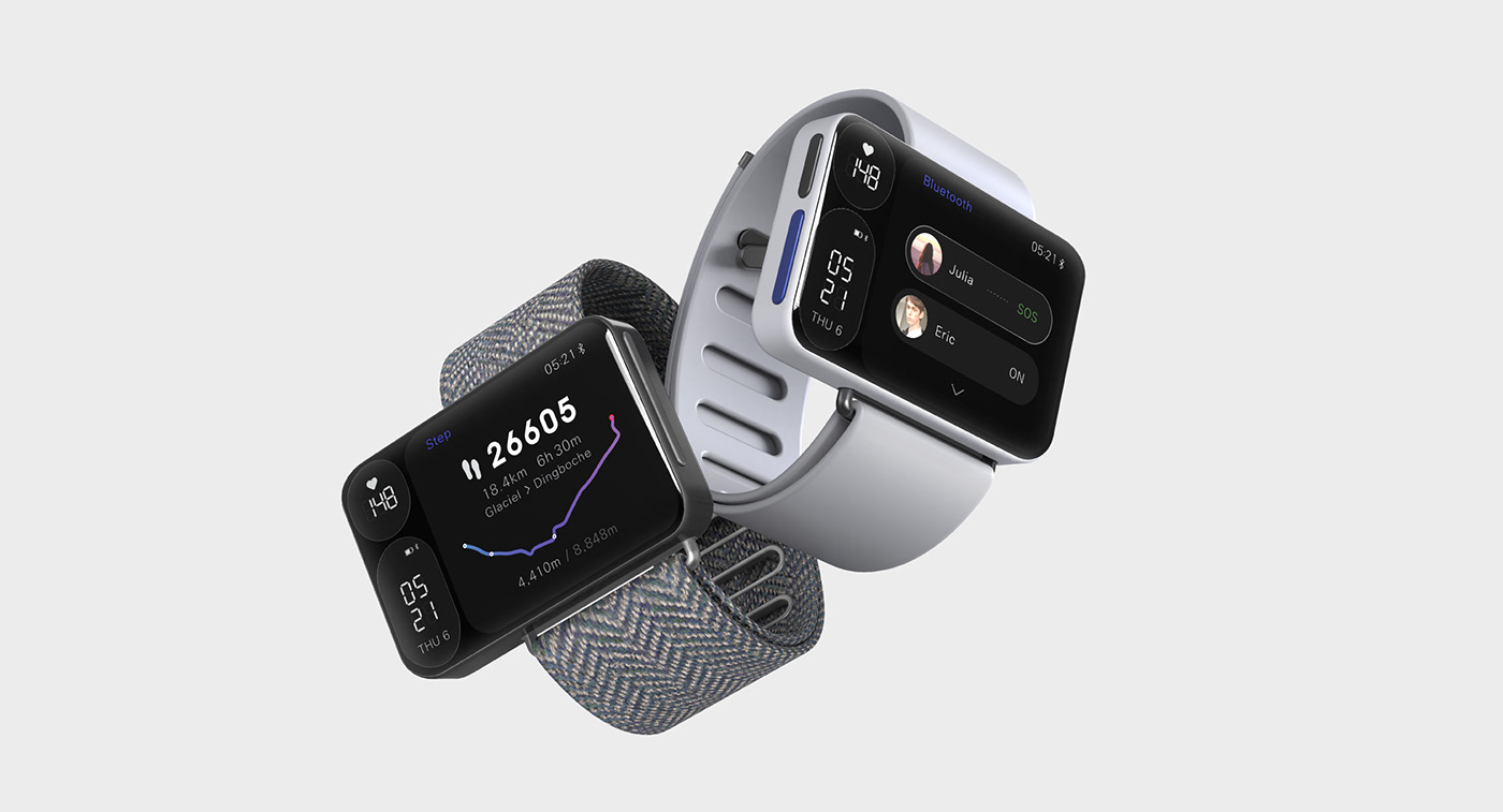 product watch ear phone smart watch UI