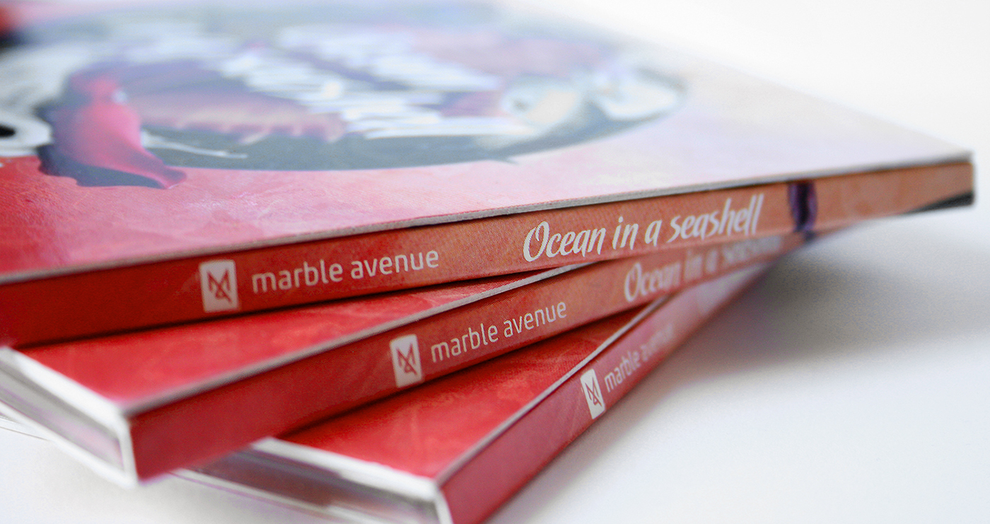 Album cover cd venyl pop band marble avenue grohs Ocean seashell octopus