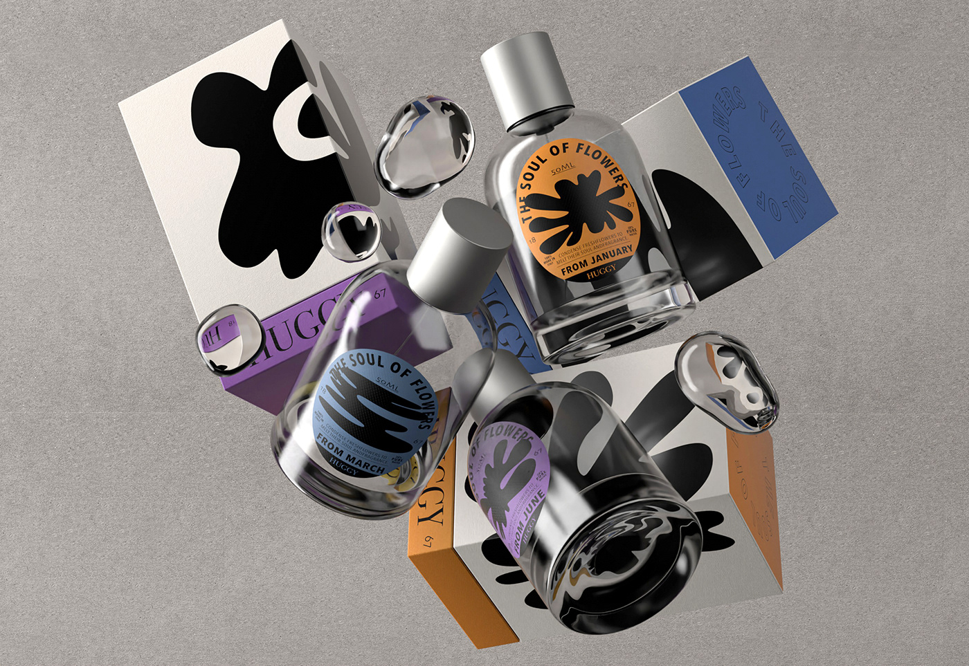 b&w graphic ILLUSTRATION  package perfume