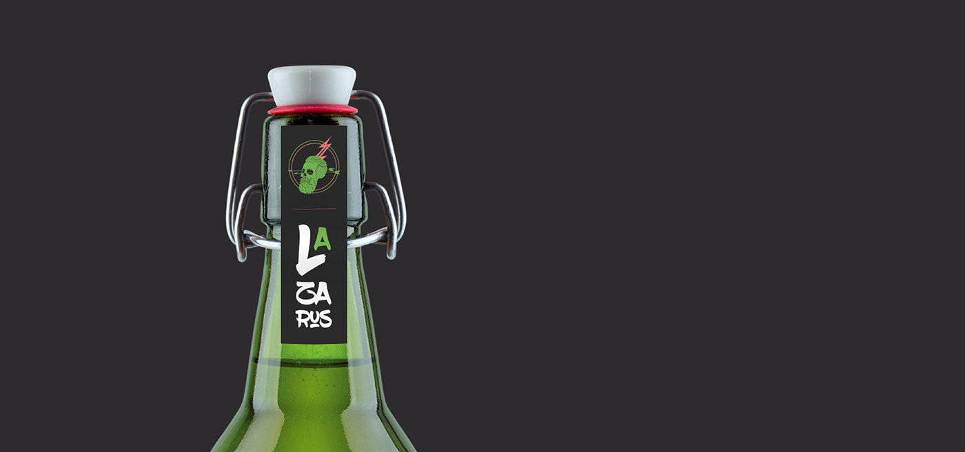 beer branding  death Packaging beverages bottle drinks comics design RAH'S AL GUL
