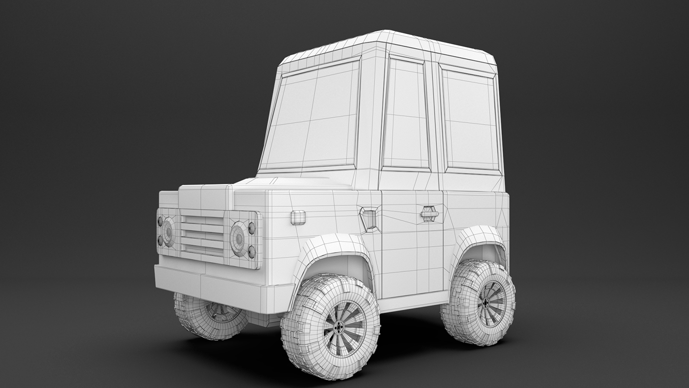 modeling 3D vray Maya 3d modeling range rover suv car
