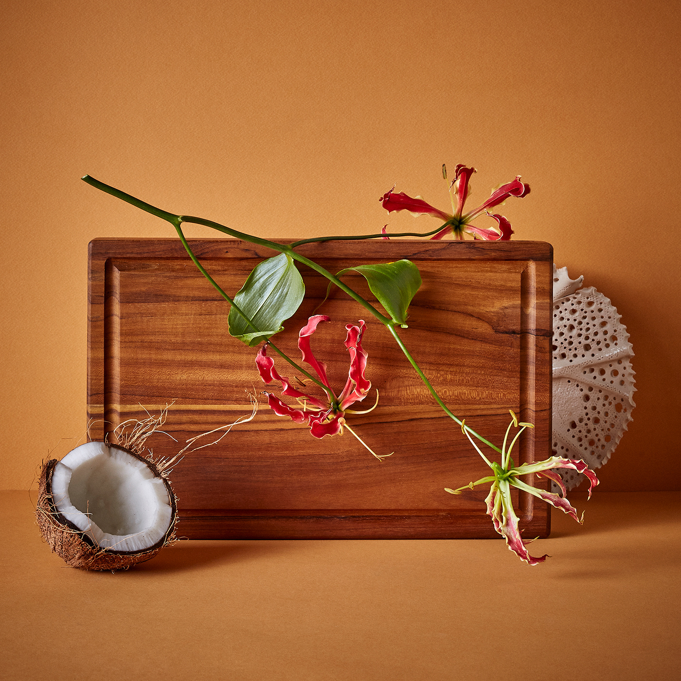 Board cuisine Food  KITCHENWARE still life Tropical wood wood board candle food photography