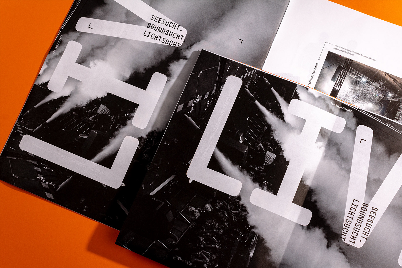 Corporate Design magazine editorial orange Icon Layout pattern Event fresh bold