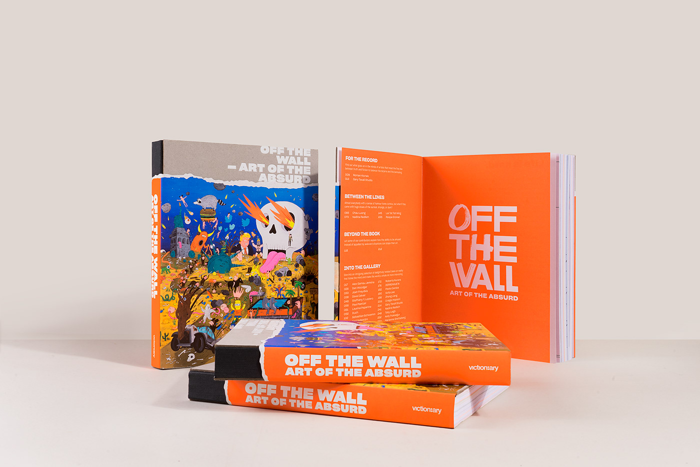 Bookdesign ILLUSTRATION neoncolor dark humour bizarre artists book
