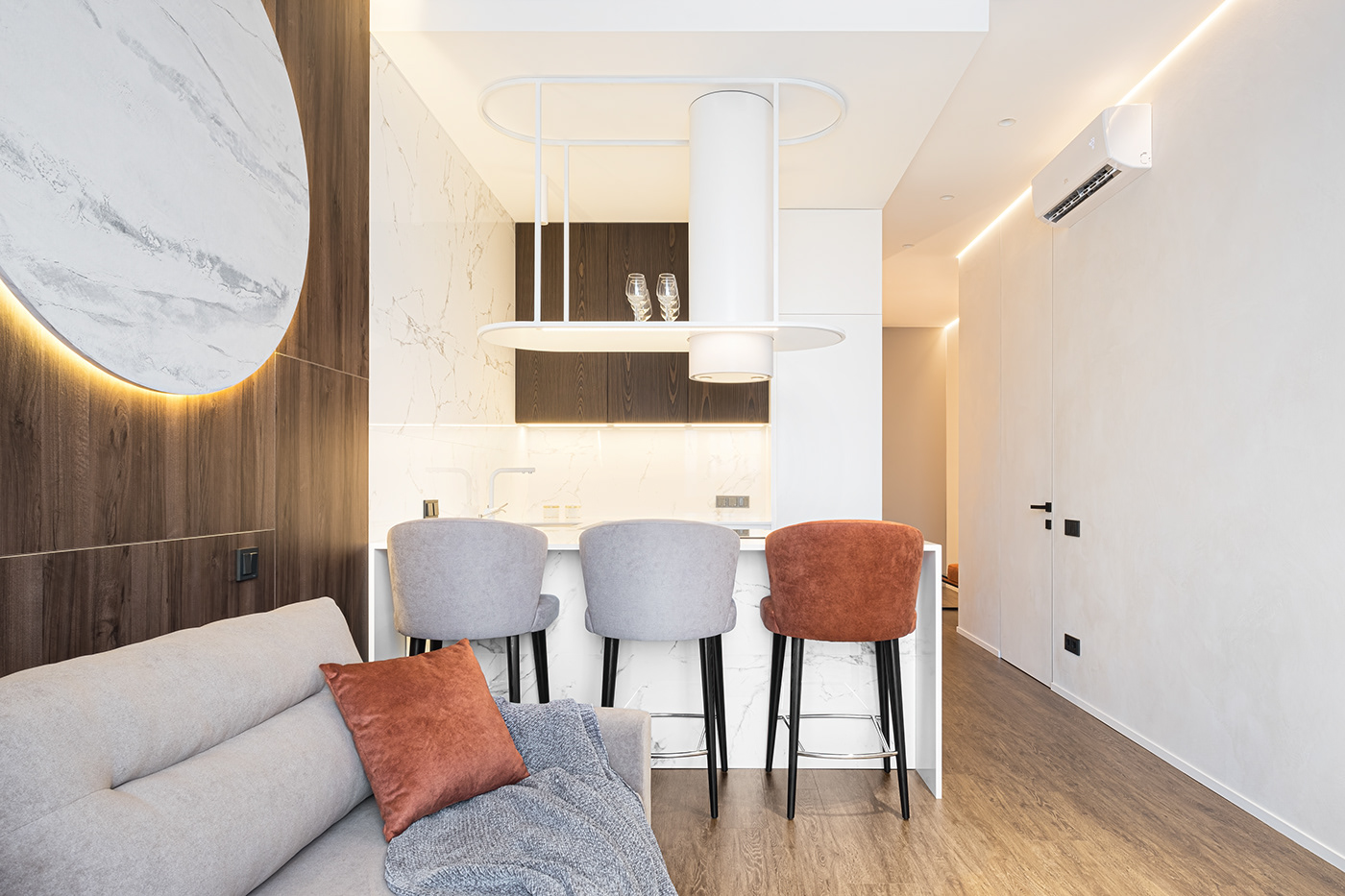 3D archviz interior design  interiordesign Render visualization визуализация дизайн интерьера Дизайн квартиры современный стиль