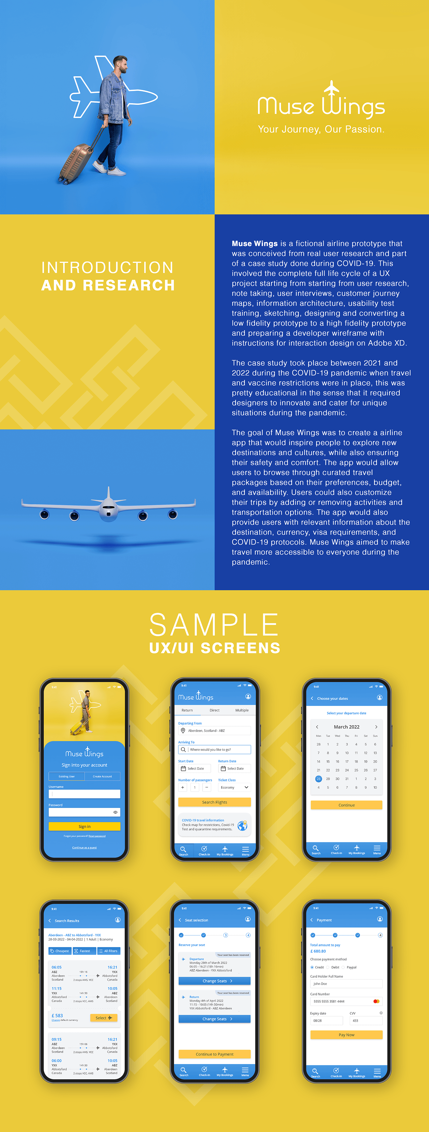 Airline Mobile UX Prototype 