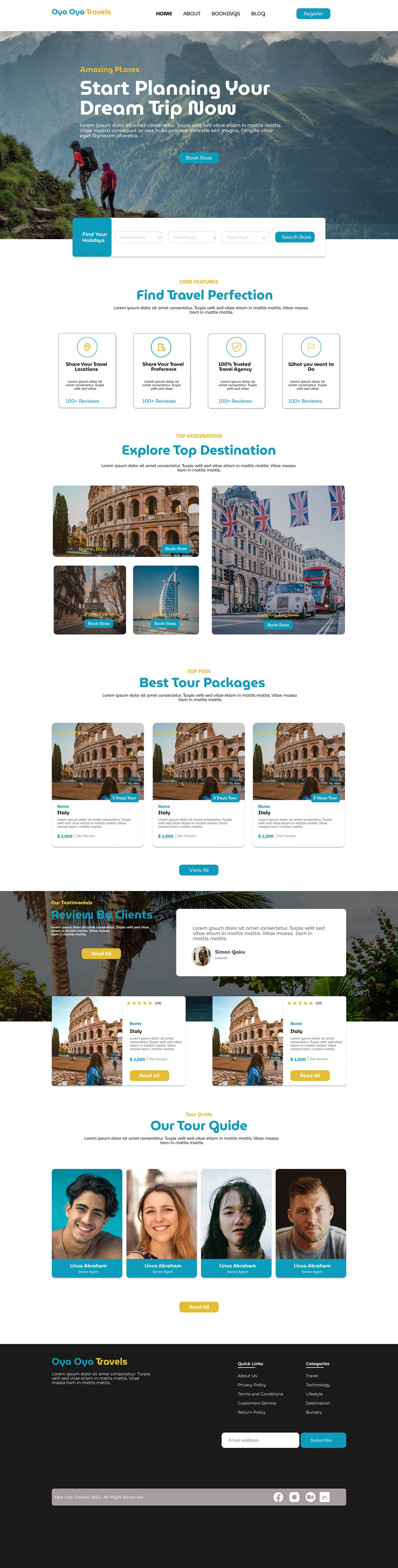 UI/UX landing page Web Design  Figma user interface ui design Travel nigeria UI user experience