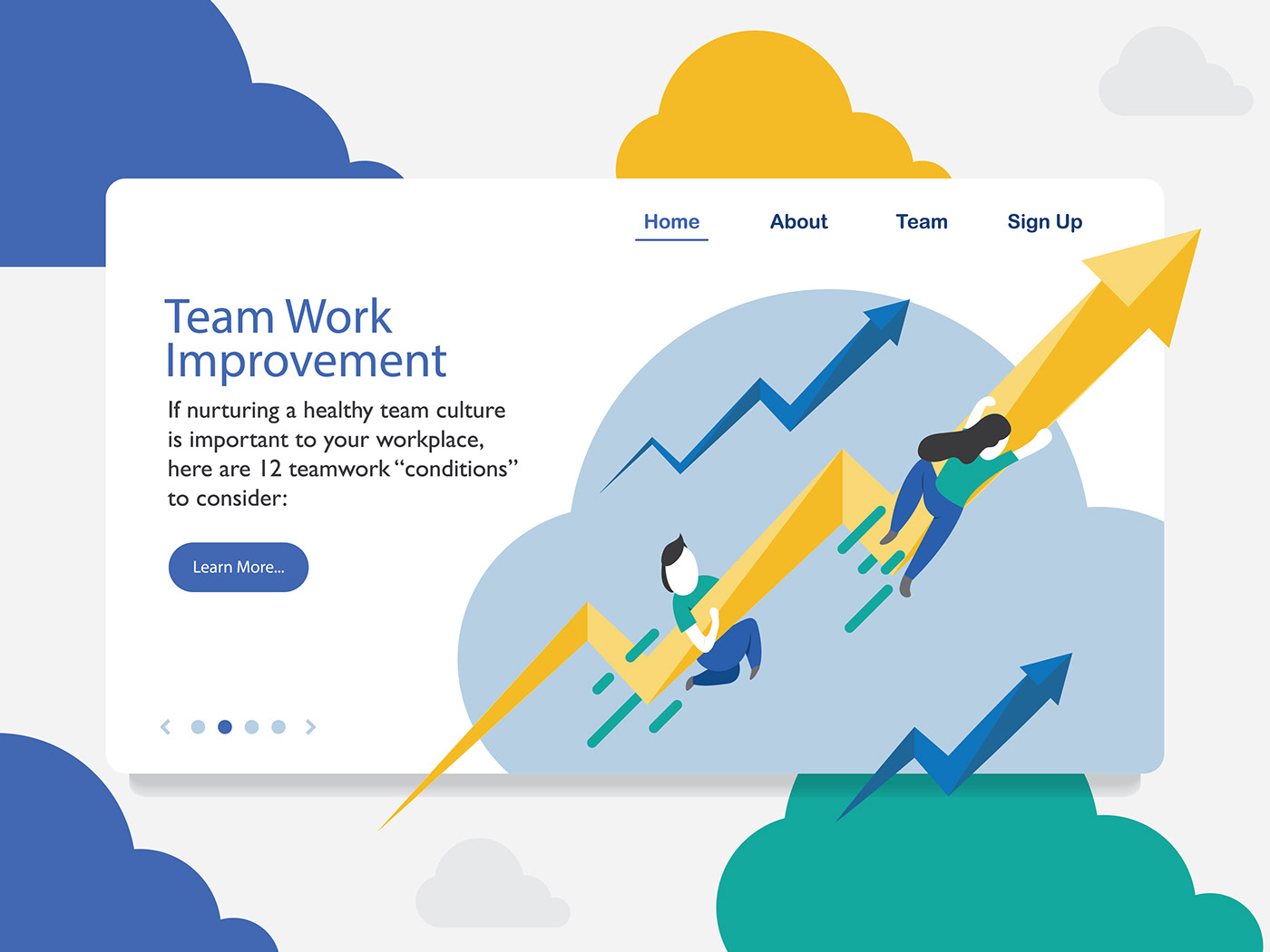 landing page Web ILLUSTRATION  Website Isometric design people template graphic