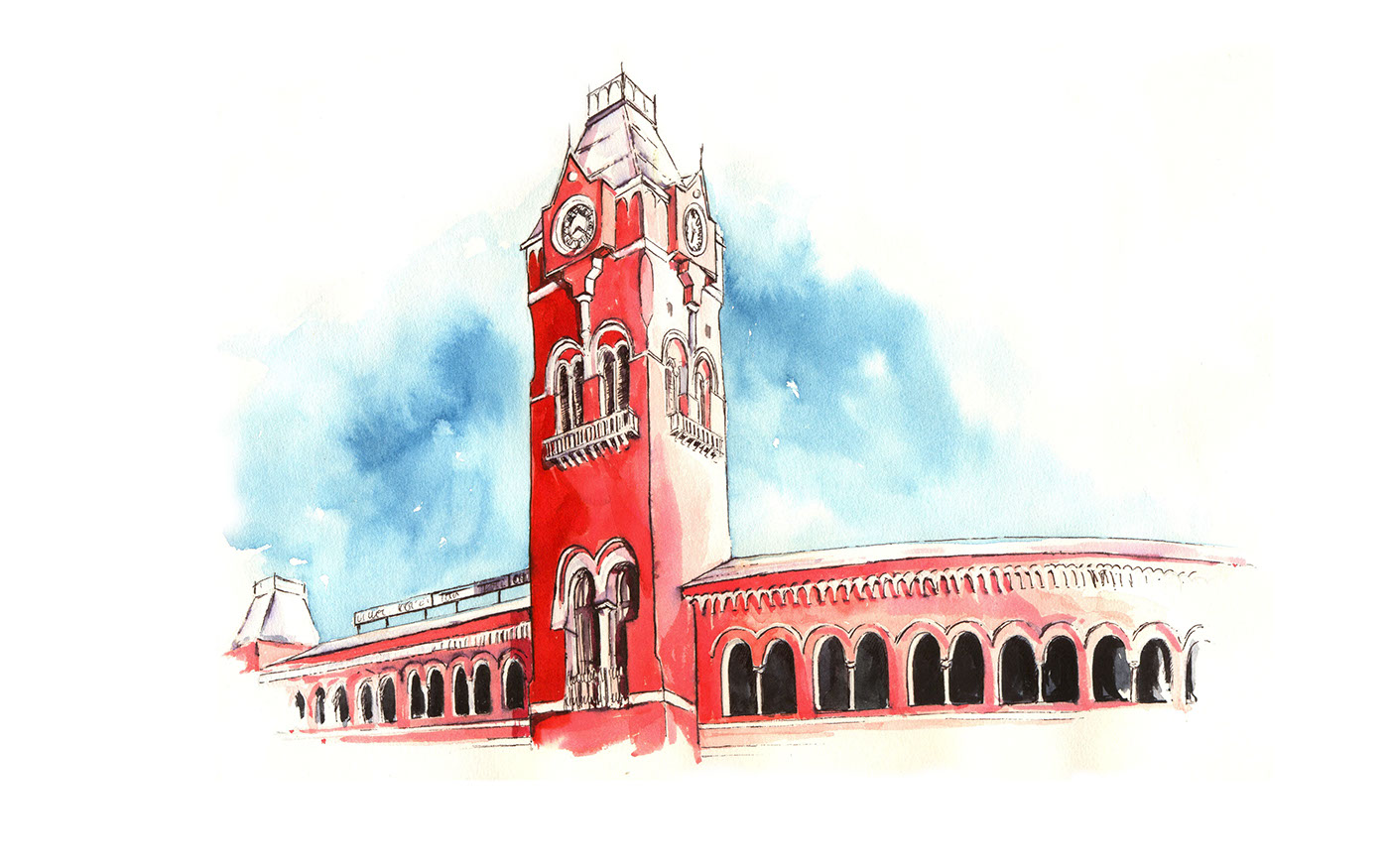 chennai Madras leela buildings railway station University