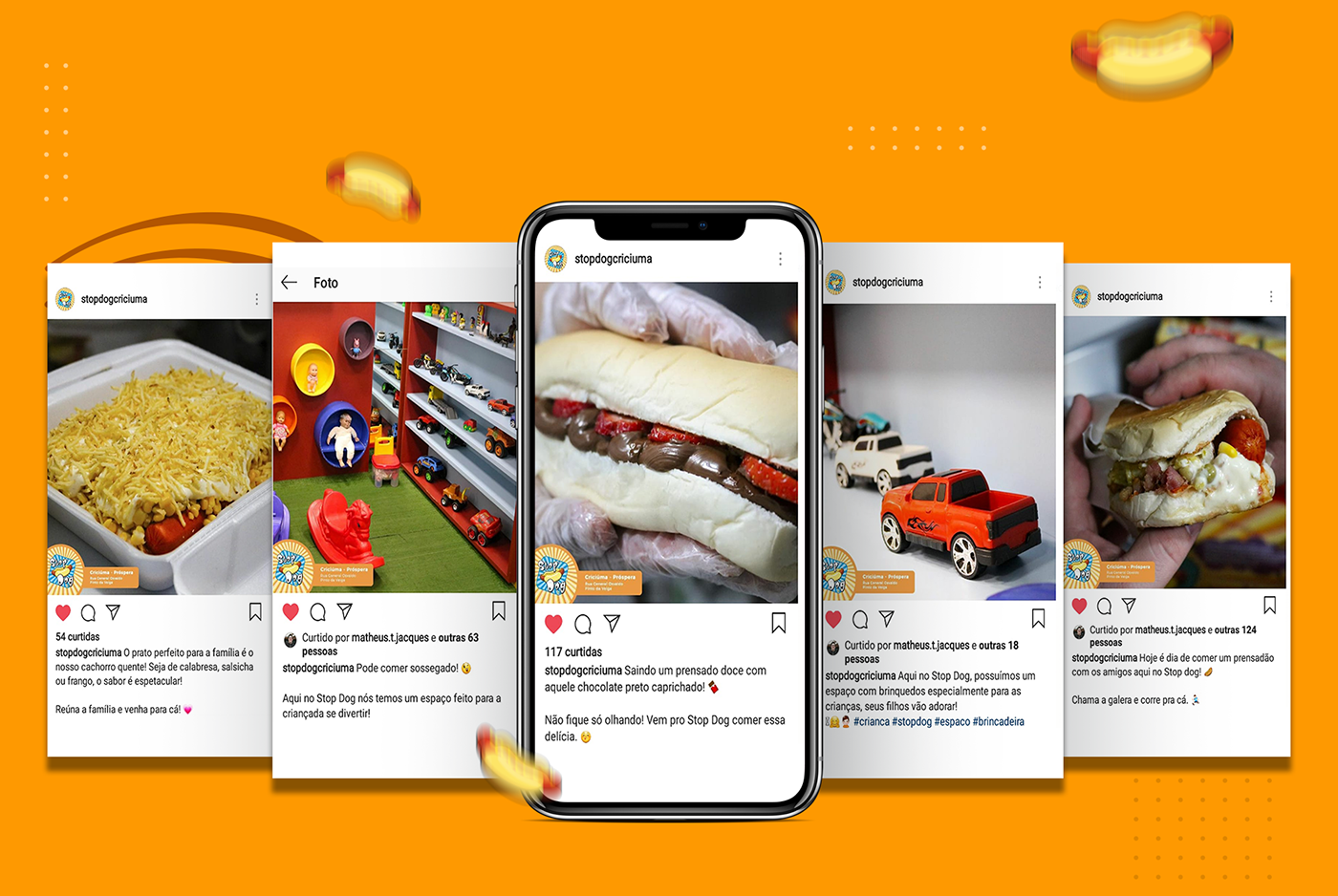 hot dog design publicidade cachorroquente comida arte foto social media Midia sociais Redes Sociais
