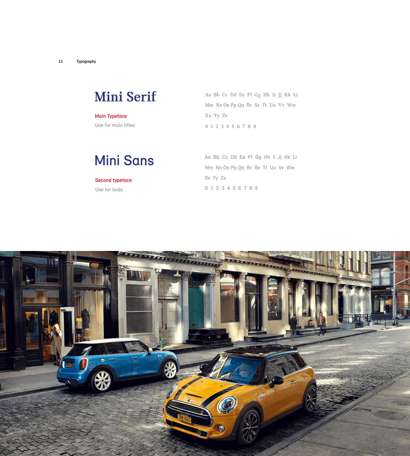 Auto car interaction MINI redesign ux/ui Webdesign