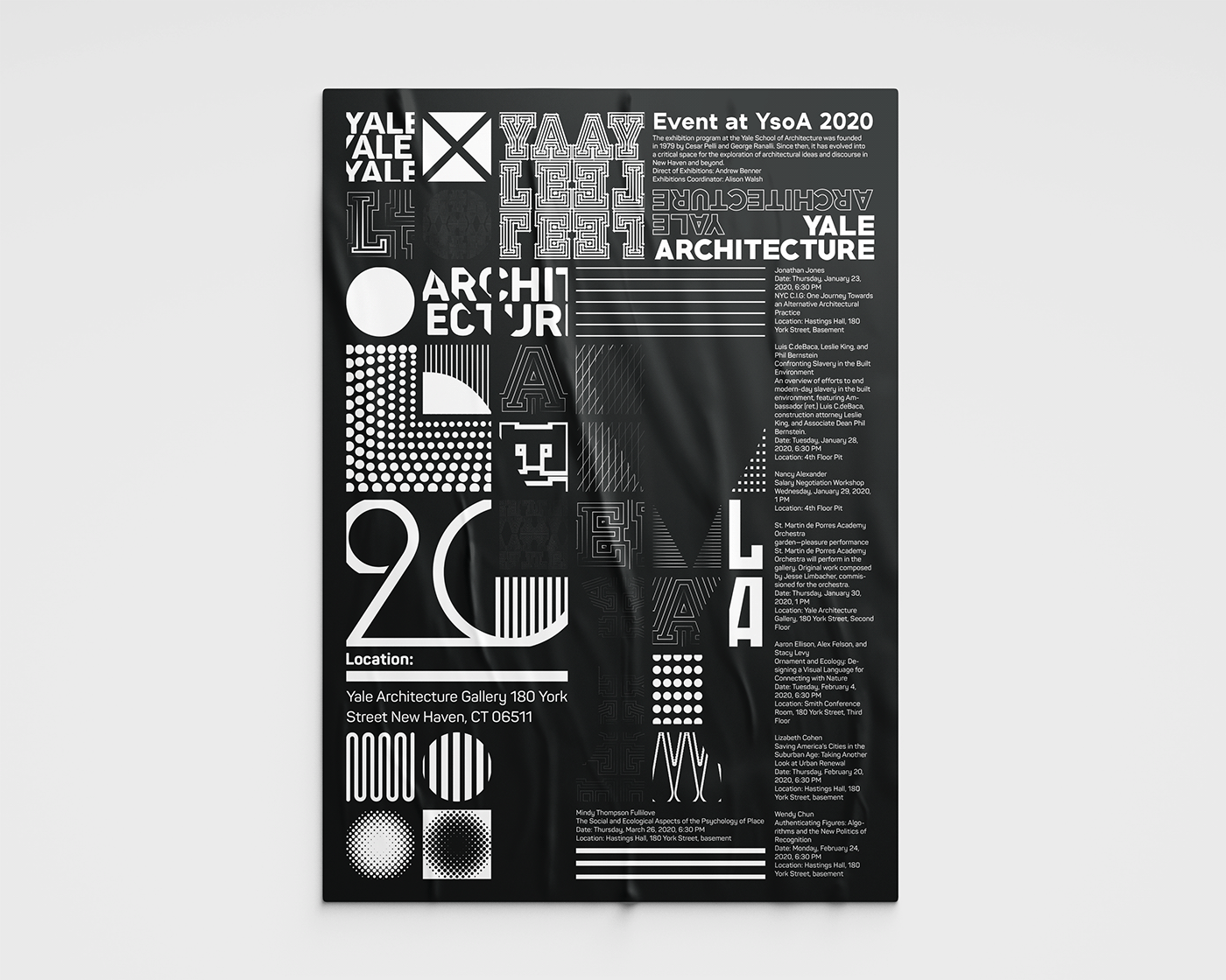 yale poster on Behance