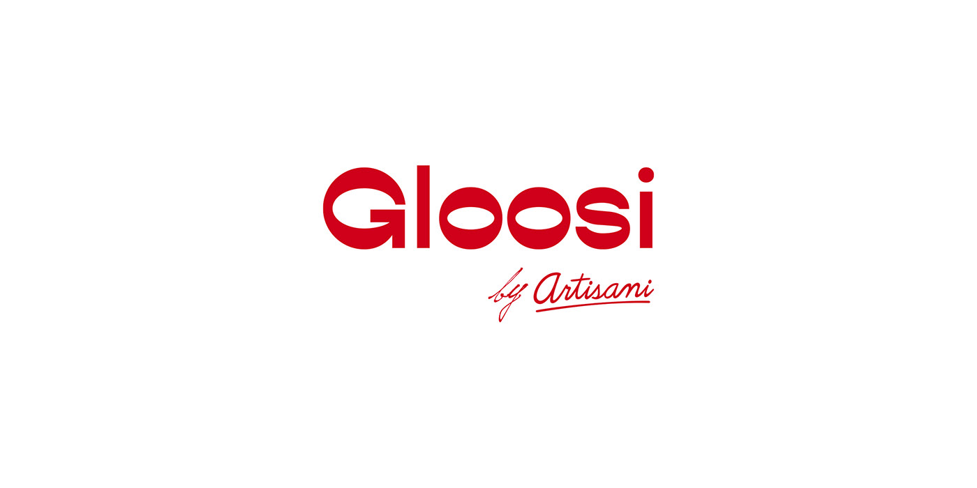 brand gelados gloosi ice cream logo Packaging uma uma brand studio food logo Ice Cream Logo