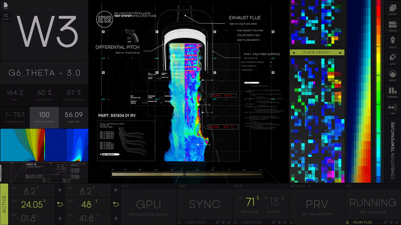 Adobe Portfolio spectre mgfx Bond user interface design screen graphics vfx sam mendes on set graphics